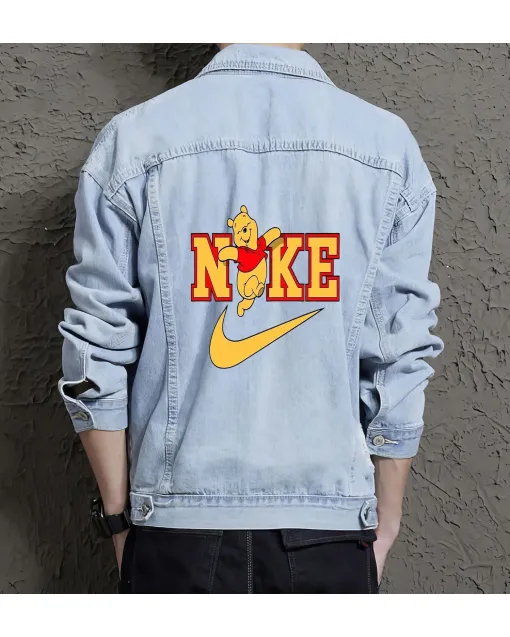Men's Casual Jean Coat - Perfect Present for Son - Everyday Style - for Urban Fashion - Anniversary Gift - Light Blue - Main View