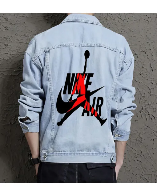 Men's Classic Jean Jacket for Dad - Great Button Front Gift - Street Style for Birthday - Trend Followers - Light Blue - Main View