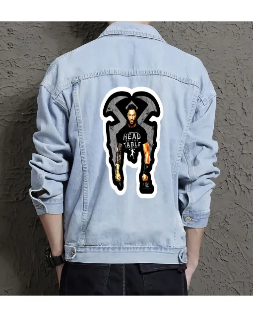 Men's Classic Jean Jacket - Perfect Present for Grandson - Clean Design - for Social Events - Christmas Gift - Light Blue - Main View