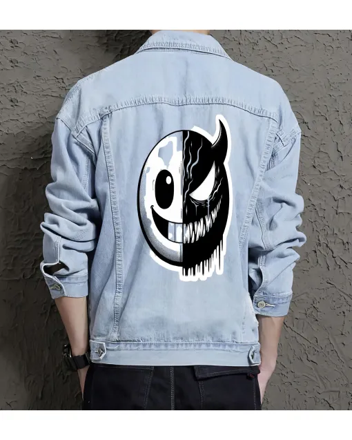 Men's Denim Jacket - for Dad - Relaxed Style for Everyday Wear - Great Gift for Father's Day Teenagers - Light Blue - Main View