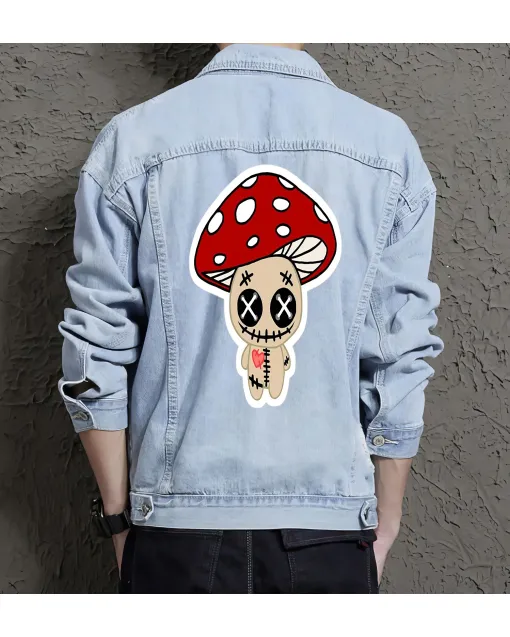 Men's Denim Jacket - Perfect Present for Graduate - Simple Style - for Daily Use - Thank You Gift Gift - Light Blue - Main View