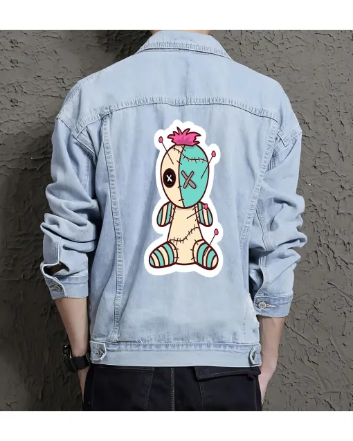 Men's Denim Outerwear - Perfect Present for Young Man - Clean Design - for Casual Meetups - Thank You Gift Gift - Light Blue - Main View