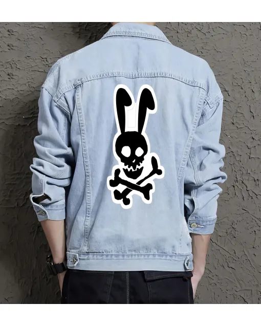 Men's Jean Jacket for Teenager - Great Simple Style Gift - Street Festivals for New Year - Casual Dressers - Light Blue - Main View