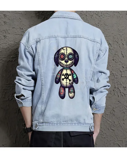 Men's Jean Jacket - Gift Idea for Husband - Simple Style for Social Events - Perfect for Holiday Season - Light Blue - Main View