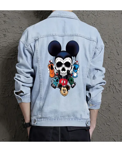 Men's Jean Jacket - Gift Idea for Teen Boys - Relaxed Style for Outdoor Activities - Perfect for Graduation - Light Blue - Main View