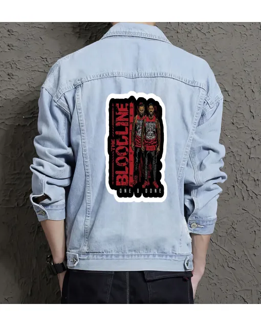 Men's Modern Denim Jacket for Nephew - Great Button Front Gift - Weekend Wear for New Year - College Students - Light Blue - Main View