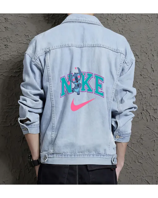Men's Urban Jean Jacket for Nephew - Relaxed Style with School Wear - Gift Idea for College Start Millennials - Light Blue - Main View