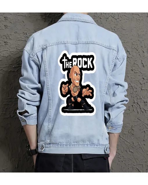 Men's Urban Jean Jacket - Gift for Grandson on Stylish Look - Outdoor Activities Style for Congratulations - Style-conscious Men - Light Blue - Main View