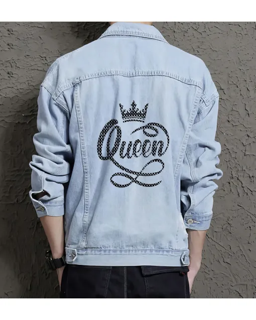 Queen Graphic Tee for Women - Gift for Music Lovers - Christmas Present - Light Blue - Main View