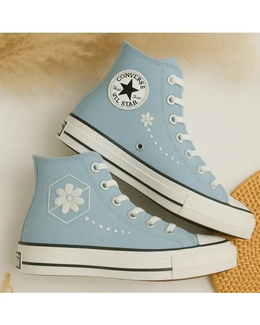 Sequin Sneakers for Women – Sparkle and Shine for Festivals, Parties – Perfect Gift for Fashionistas - Custom Embroidered - Main View