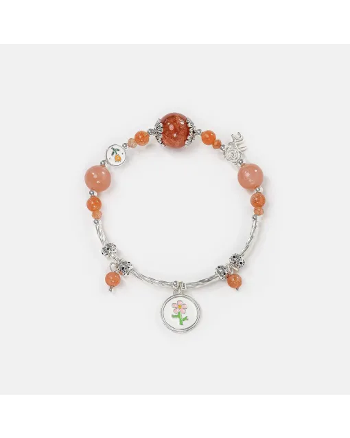 Sunstone Healing Bracelet for Women – Energy Infused Crystal Gift for Calm, Daily Wear & Positive Vibes –  – Main View