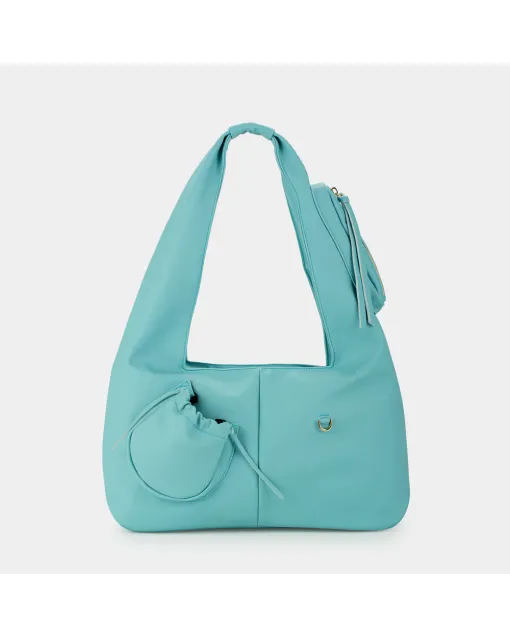 Hobo Shoulder Bag – Small PU Leather Purse for Women with Zipper Pocket
