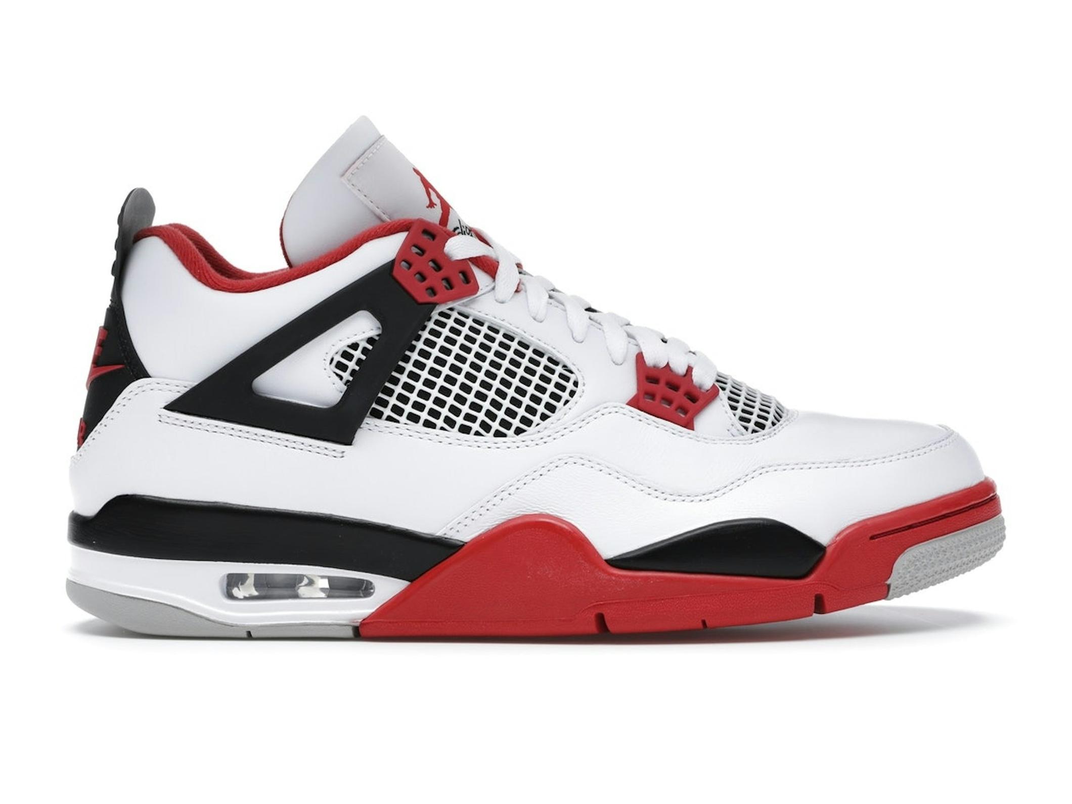Minomog Jordan 4 Retro “Fire Red” DC7770-160 | White/Black/Fire Red
