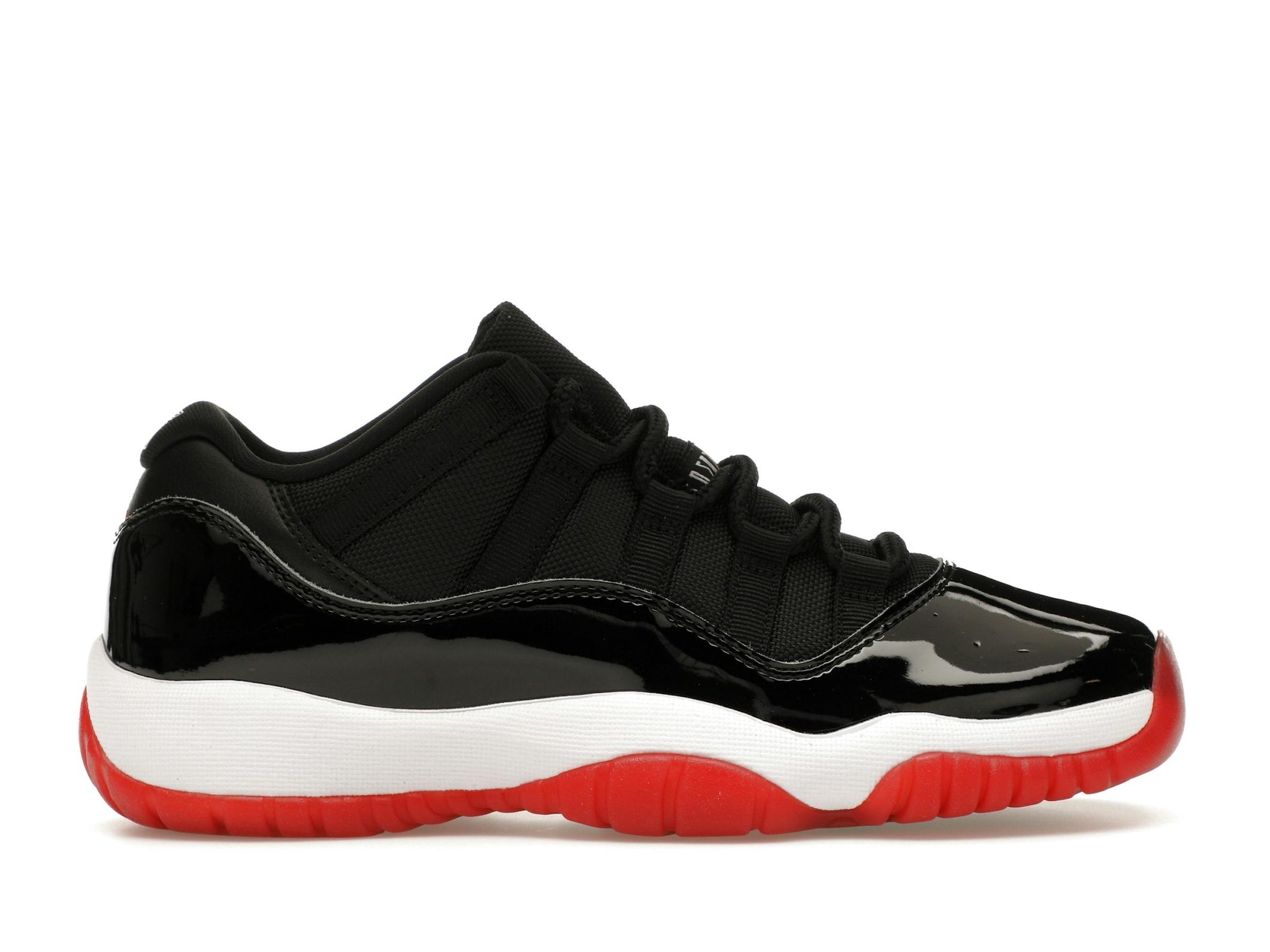 Minomog Air Jordan 11 Retro Low (GS) “Bred” — Black/Red/White