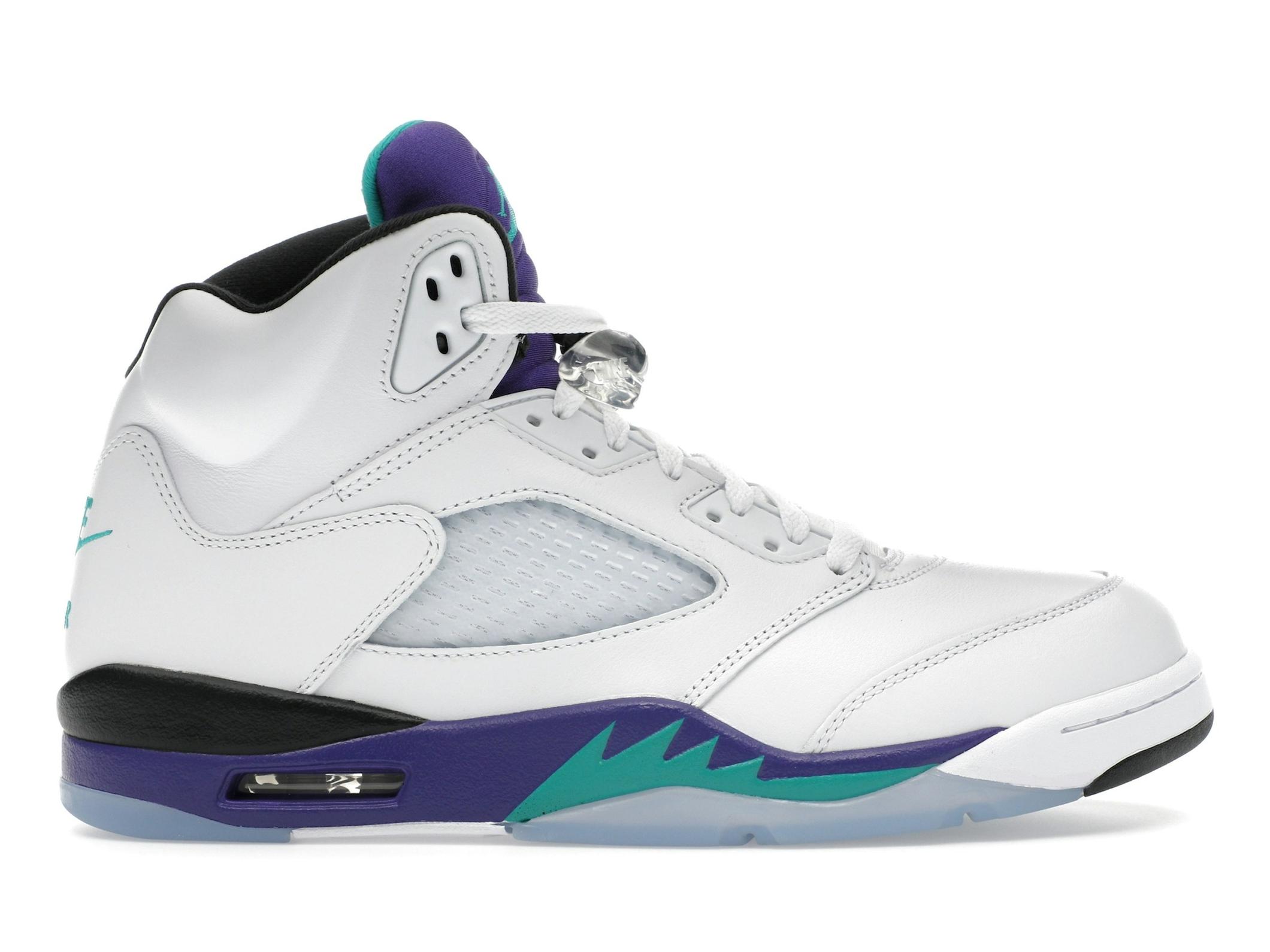 Minomog Air Jordan 5 Retro “Grape” — White/Grape Ice/New Emerald