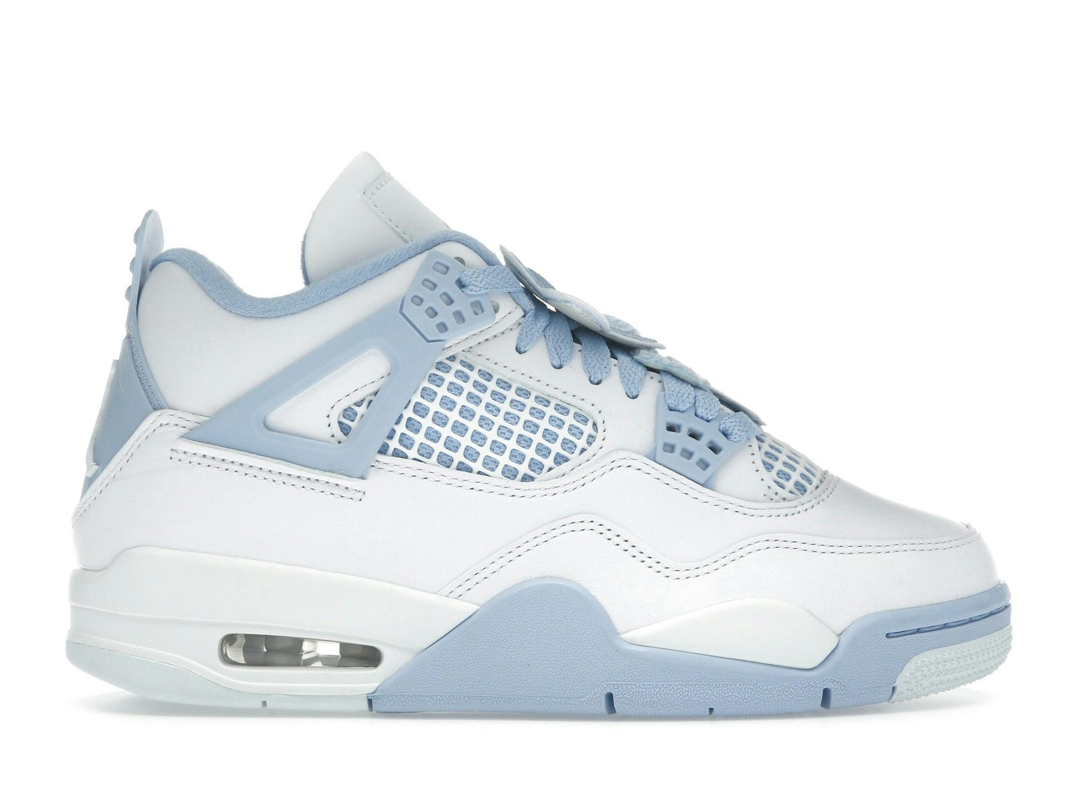 Minomog Air Jordan 4 Retro Women’s “Forget Me Not” — Blue/White