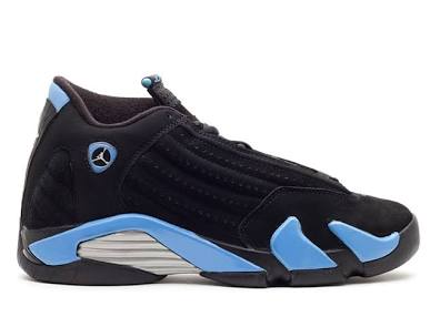 Minomog Air Jordan 14 Retro "Black University Blue" - Sleek Heritage Performance-Inspired Model