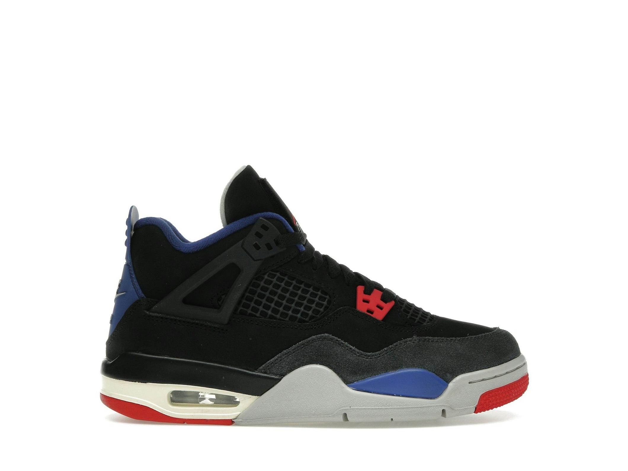 Minomog Air Jordan 4 Retro “Rare Air” GS — Black/Fire Red | IB4171-003