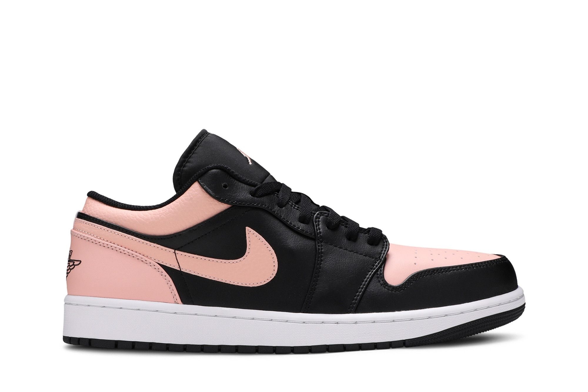 Minomog Jordan 1 Low “Crimson Tint” 553558-034 | Black Crimson Tint Leather Sneaker