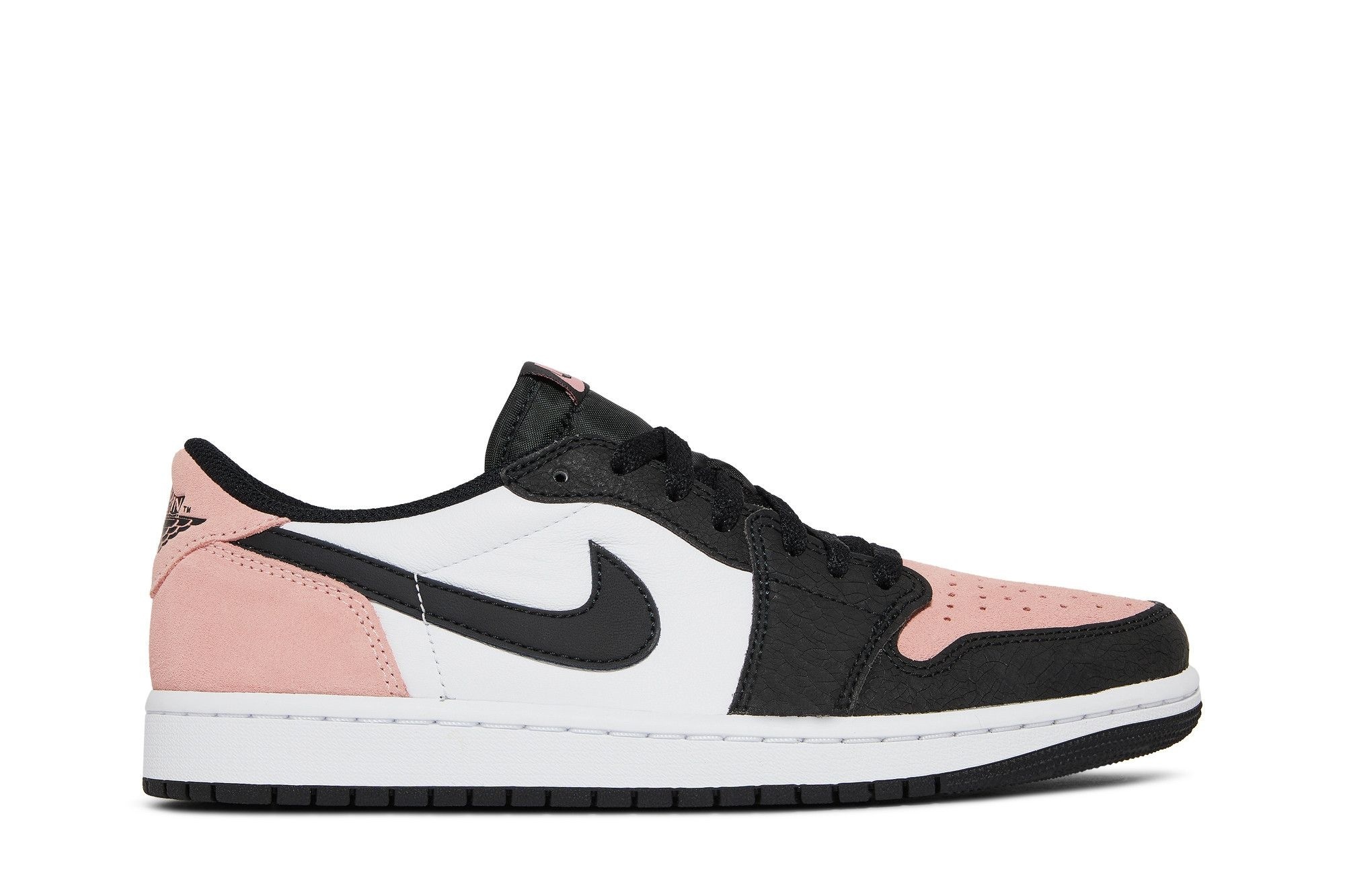 Jordan 1 Low OG Bleached Coral CZ0790-061 | Pink Black White Retro Sneakers