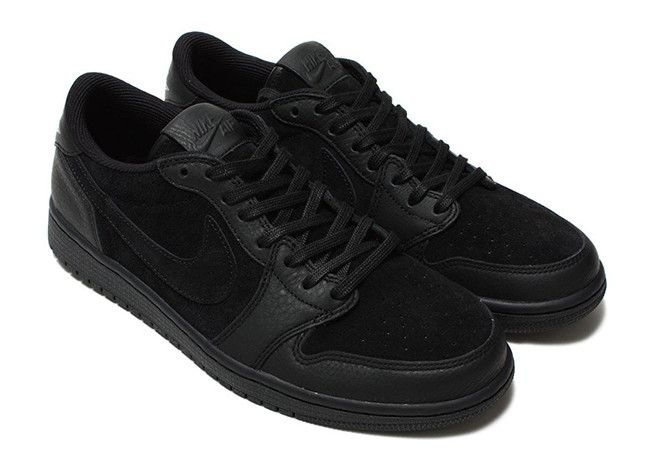 Minomog Jordan 1 Low Premium Triple Black 919701-010 | All-Black Leather Retro Sneaker