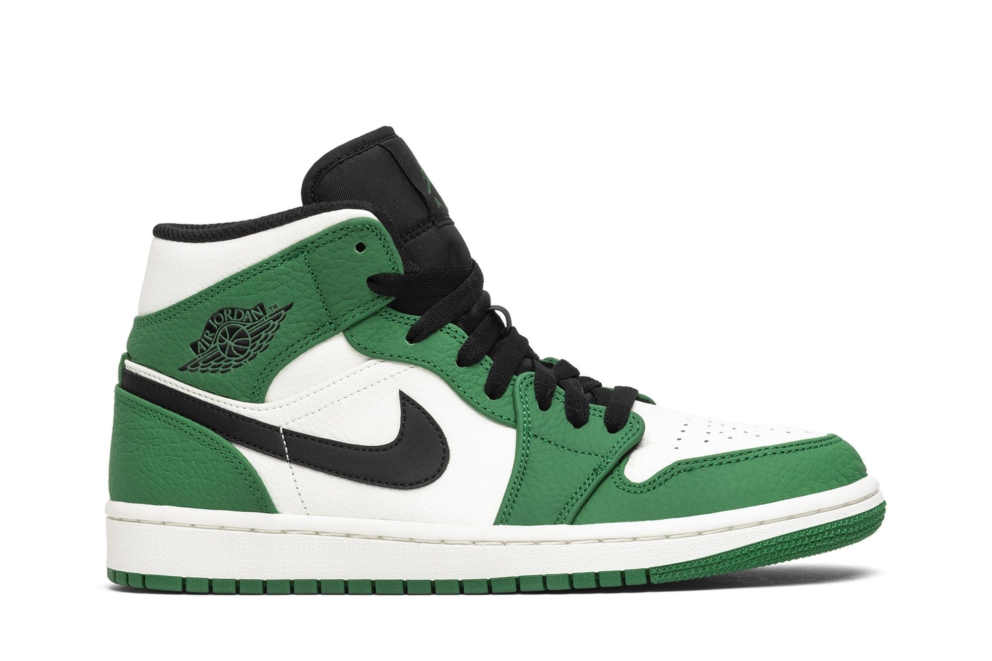 Minomog Jordan 1 Mid Pine Green 852542-301 | Pine Green Sail Black Retro Sneaker