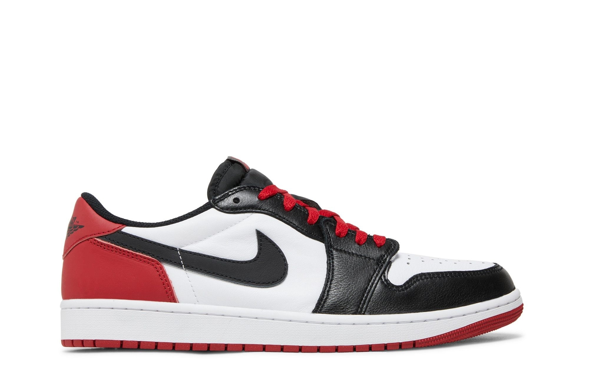Jordan 1 Retro Low OG Black Toe CZ0790-106 | Classic Red White Black Retro Sneakers