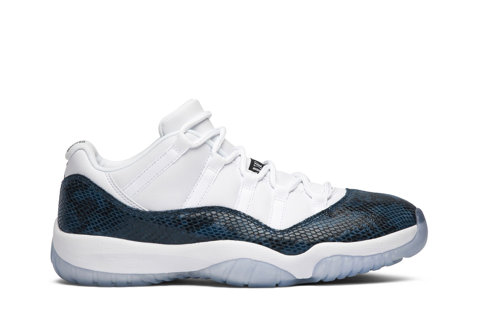 Minomog Jordan 11 Retro Low Snake Navy CD6846-102 | White Blue Python Retro Sneakers