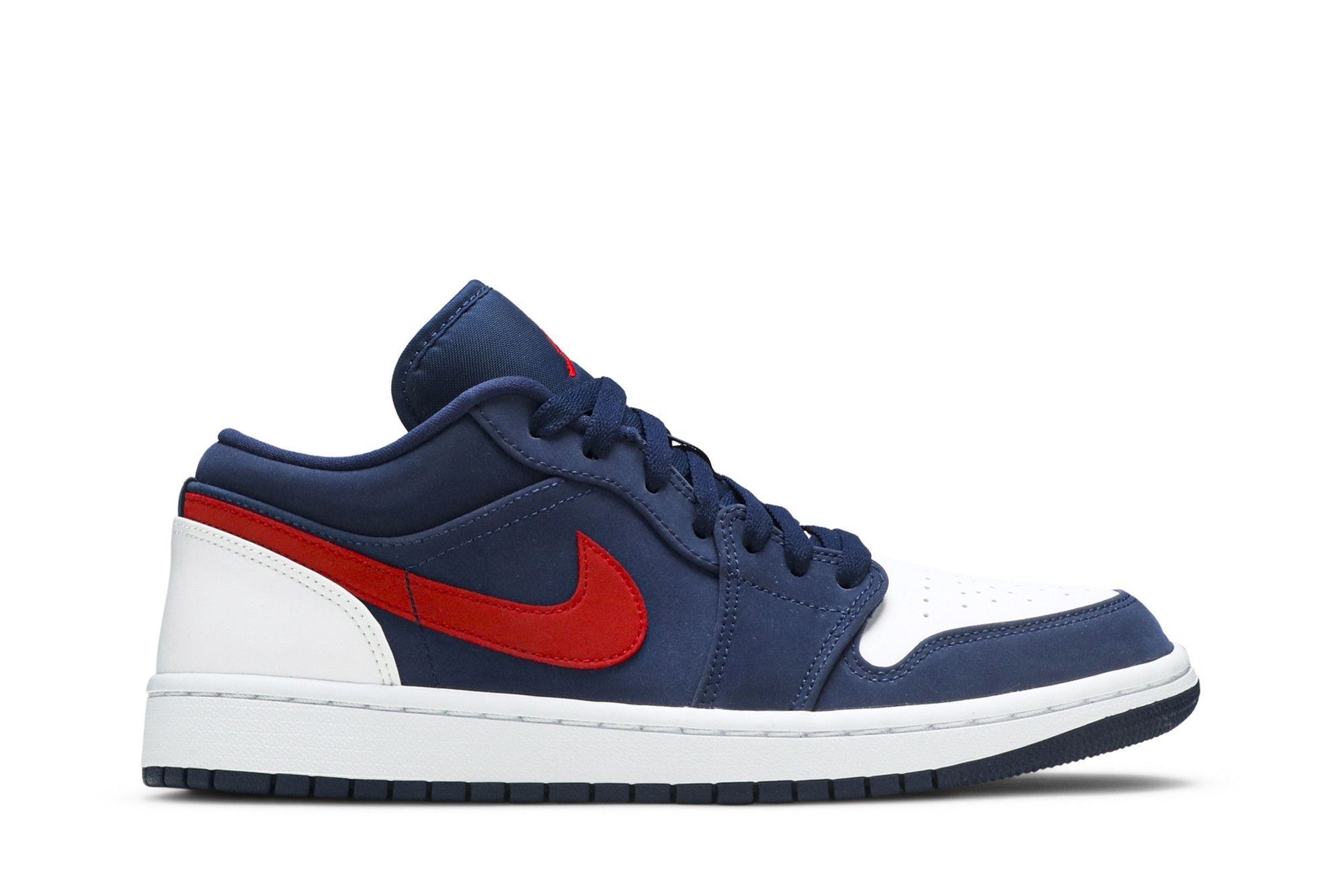 Minomog Air Jordan 1 Low “USA” Midnight Navy/Gym Red/White | CZ8454-400