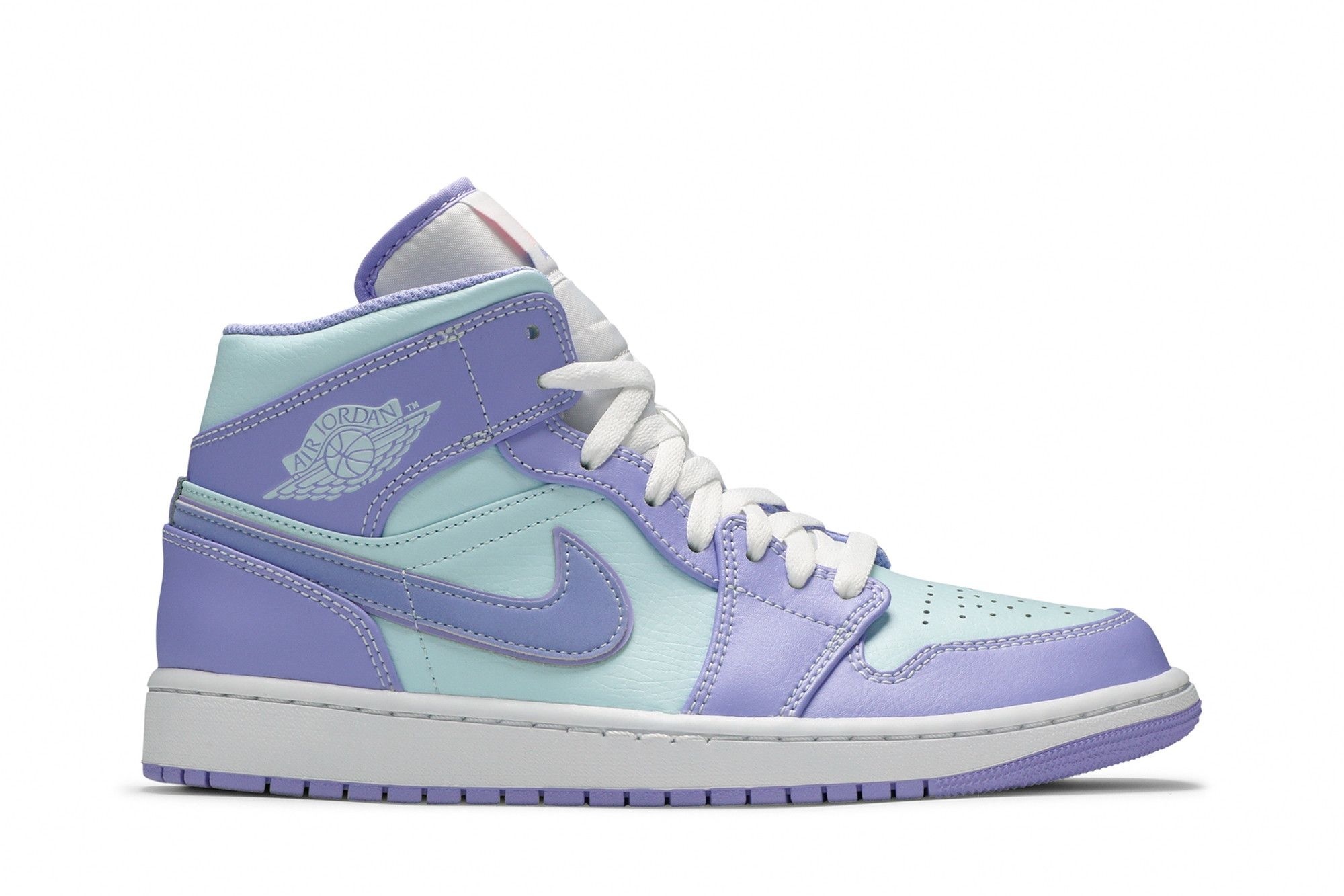 Minomog Jordan 1 Mid Purple Aqua 554724-500 | Purple Aqua Sneakers