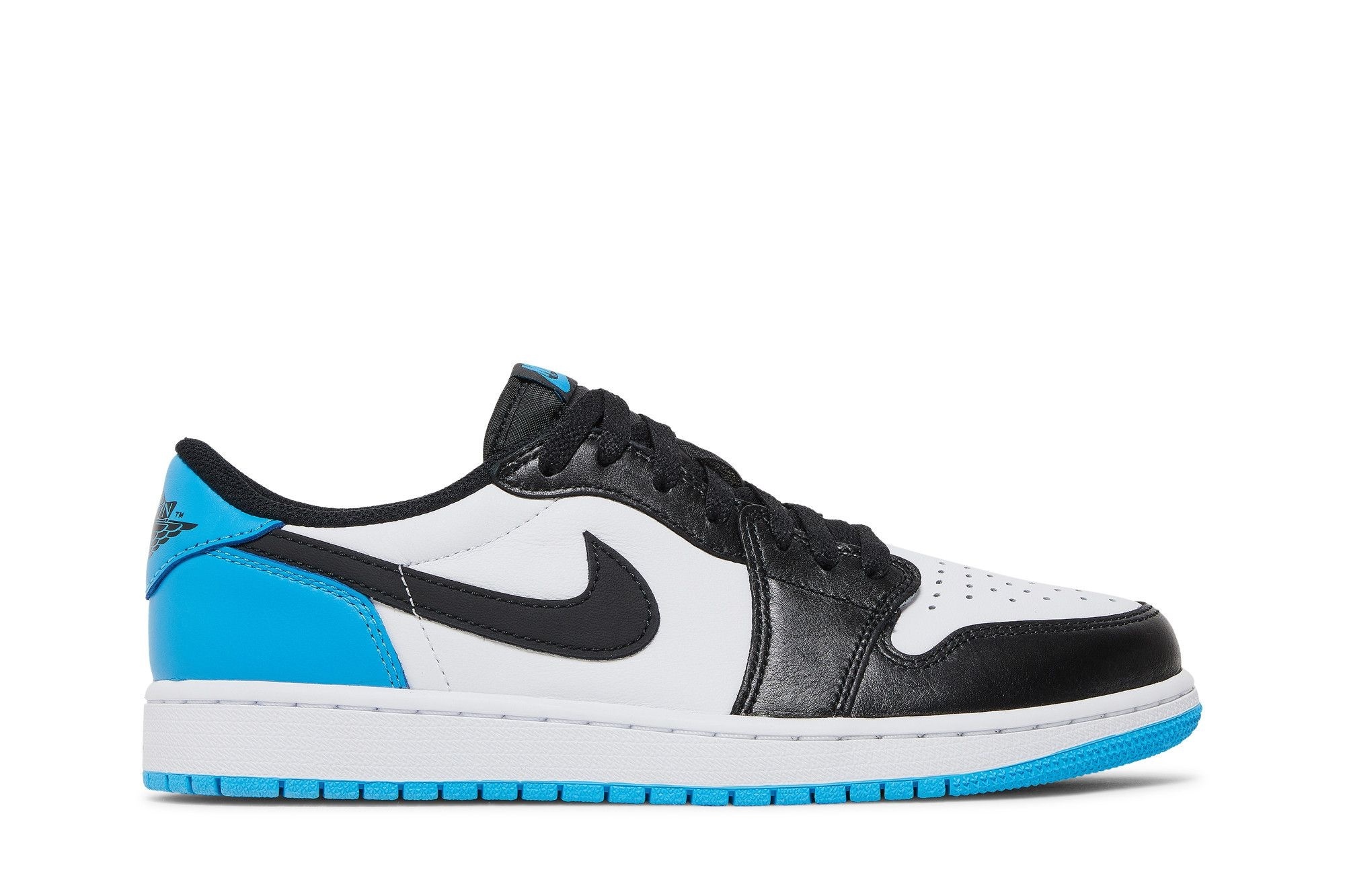 Jordan 1 Retro Low OG Black Dark Powder Blue CZ0790-104 | Classic Blue Black Retro Sneakers
