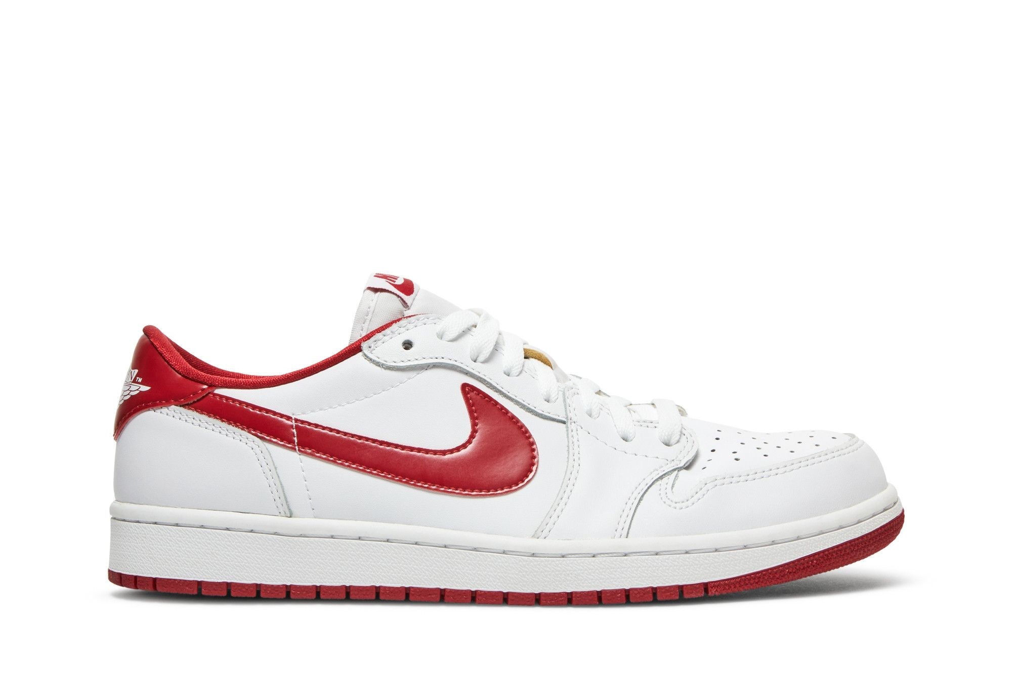Minomog Jordan 1 Retro Low White Varsity Red 705329-101 Sneaker