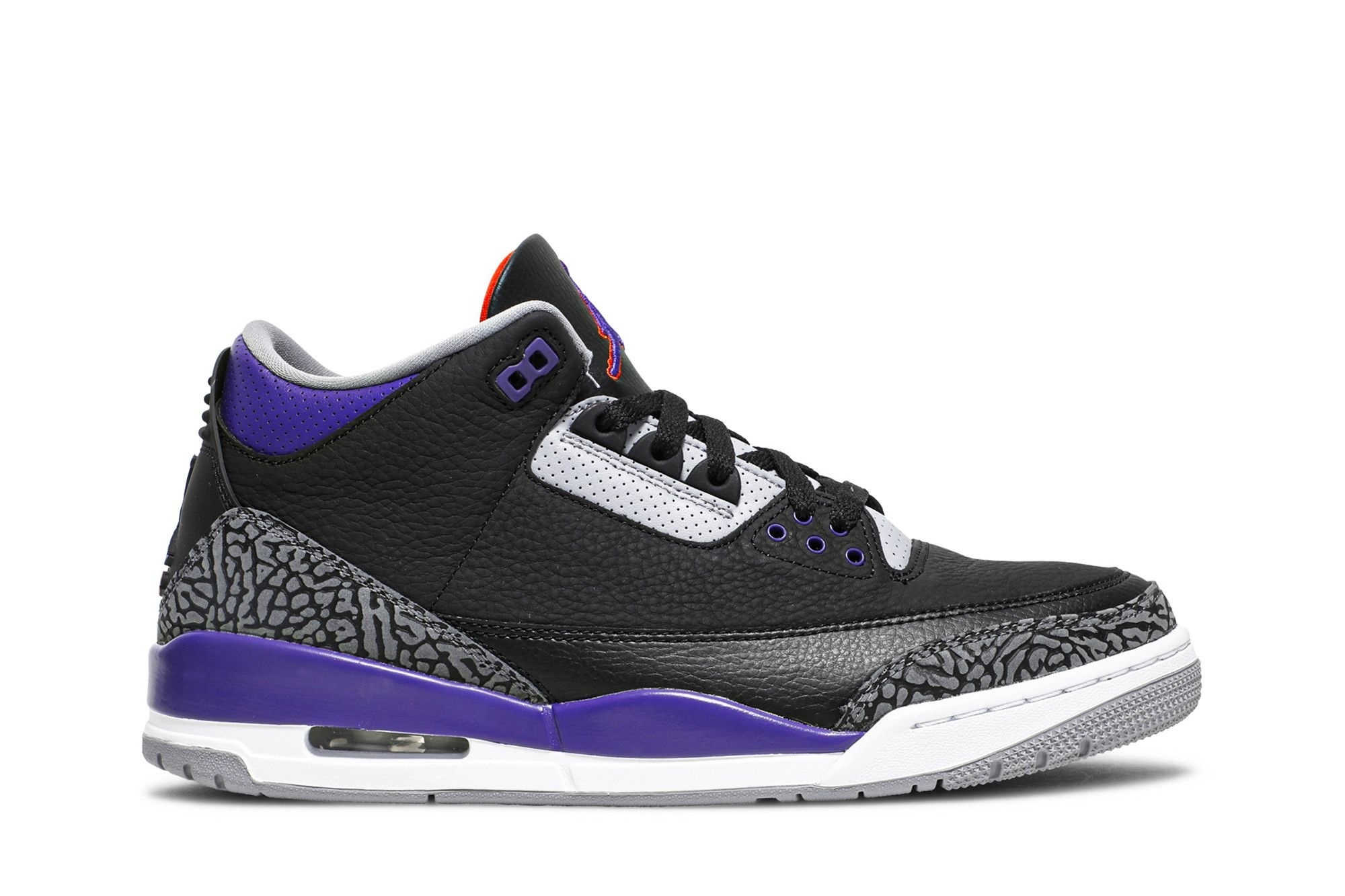 Minomog Jordan 3 Retro Black Court Purple CT8532-050 Sneakers