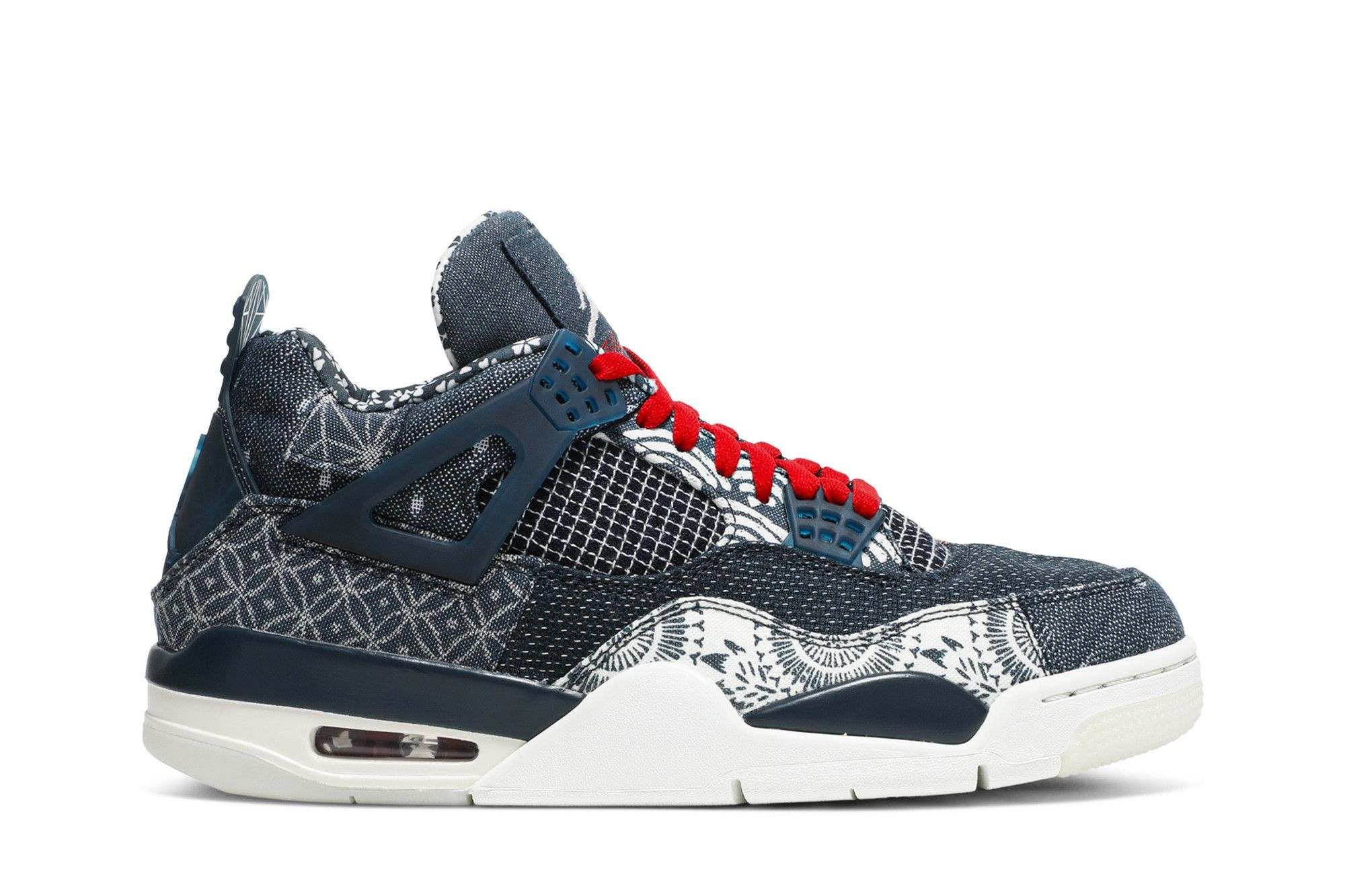 Minomog Jordan 4 Retro SE Sashiko CW0898-400 | Blue Patchwork Premium Retro Sneakers