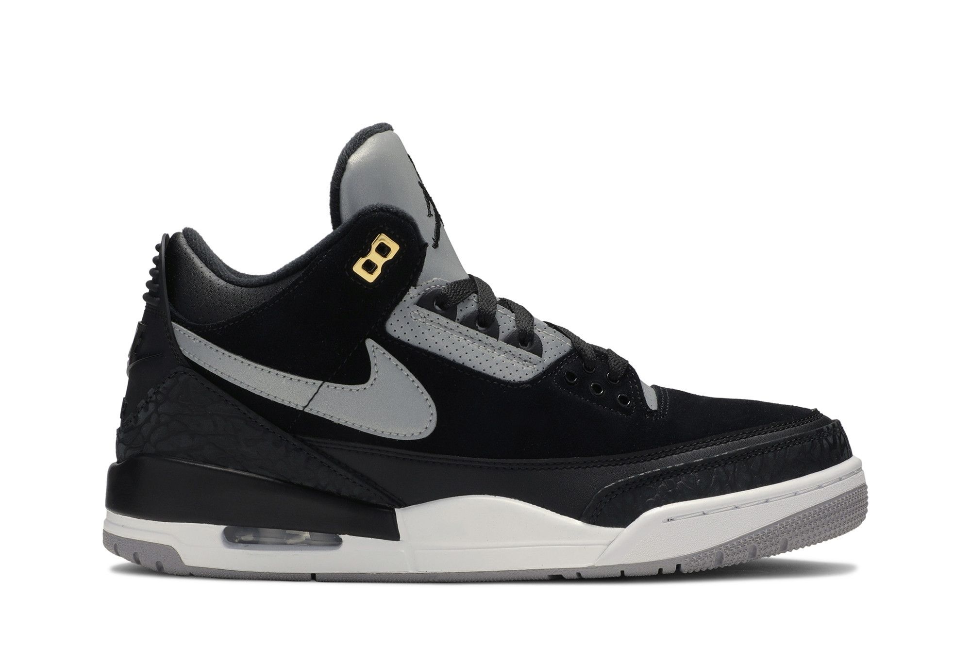Minomog Jordan 3 Retro Tinker Black Cement Gold CK4348-007 | Black Grey Gold Retro Sneakers
