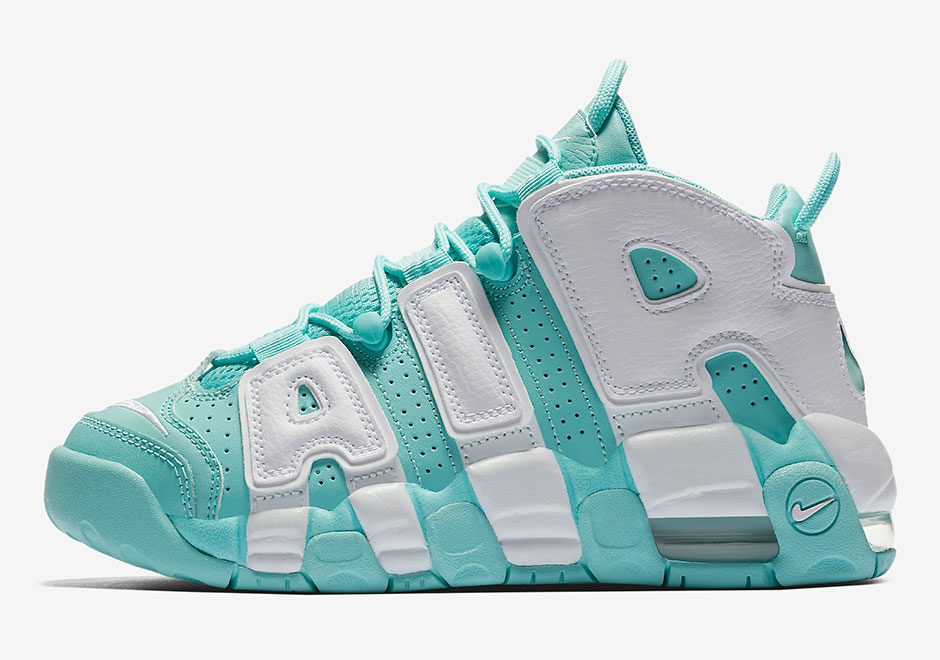 Minomog Air More Uptempo Island Green Mid Top Bold Sneakers