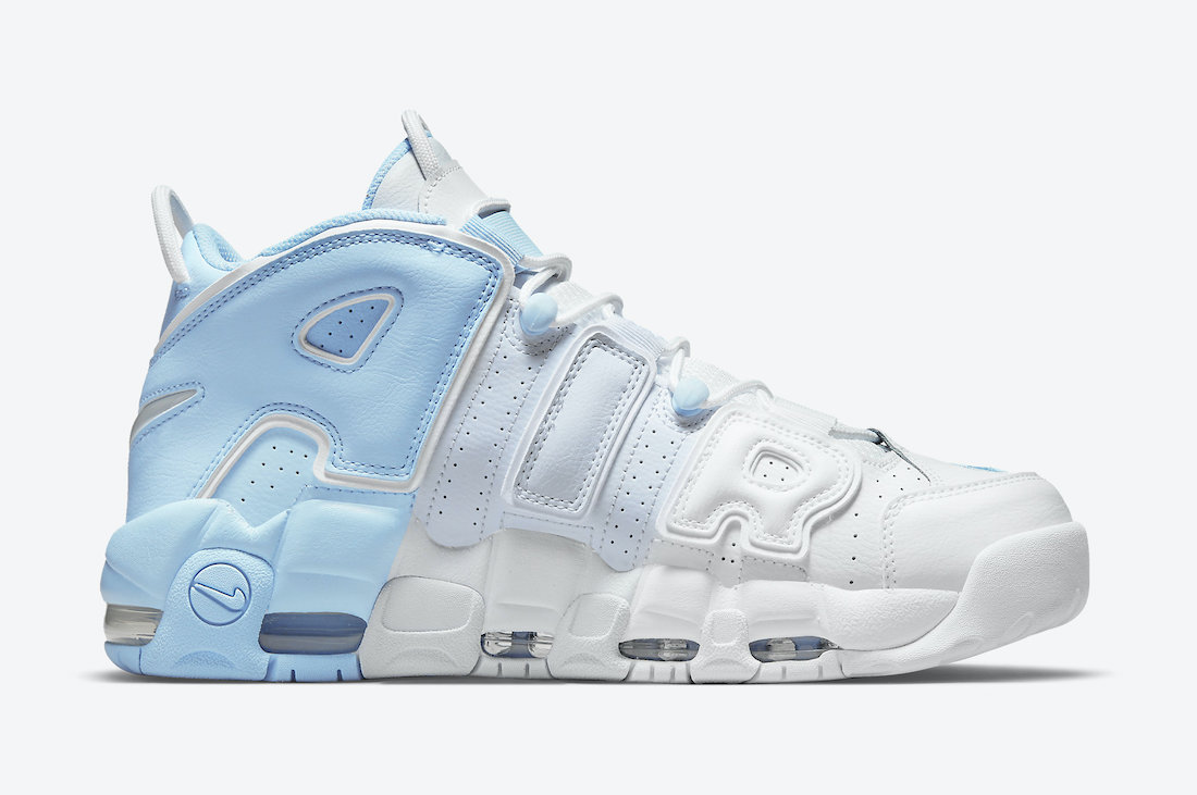 Minomog Air More Uptempo Psychic Blue Bold Street Style Sneakers