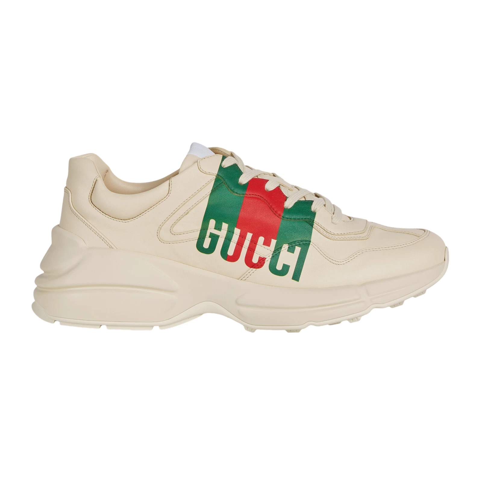 Minomog GG Rython Ivory Leather Men's Sneakers – Premium Low Top Casual Shoes for Street Wear