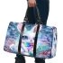 White bunny with blue eyes 3d travel bag