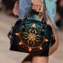 Intricate Mandala Symbolizing Geometric Reflections Shoulder Handbag