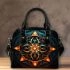 Intricate Mandala Symbolizing Geometric Reflections Shoulder Handbag