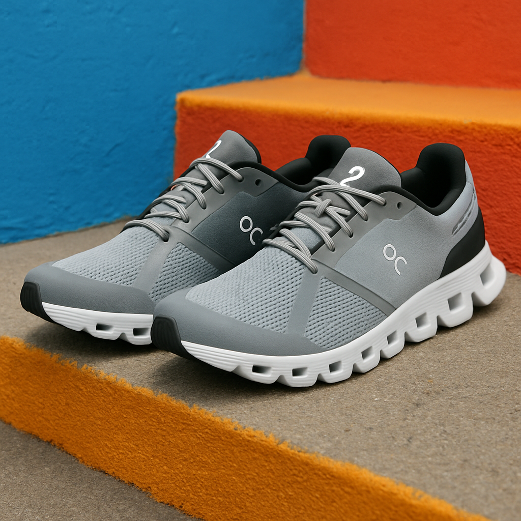 Pair of On Cloud shoes highlighting their comfort technology.